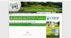 Desktop Screenshot of parisgolf.com